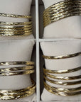 3.5mm Diamond Cut Bangle Sets