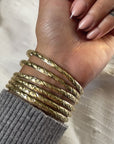 3.5mm Diamond Cut Bangle Sets