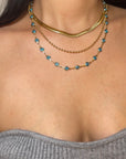 Light Blue Evil Eye Zen Chain