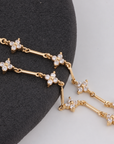Clover Zircon Chain