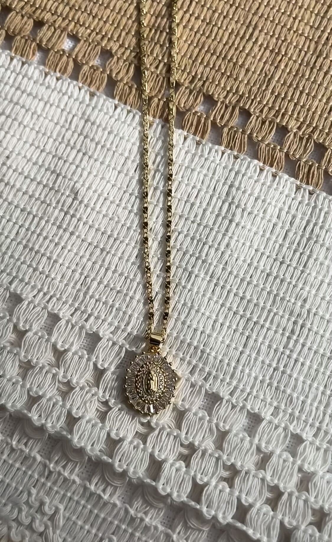 Virgencita Cz Necklace