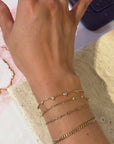 CZ Bezel Heart Chain