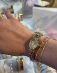 Round Gold Watch