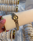 Round Gold Watch