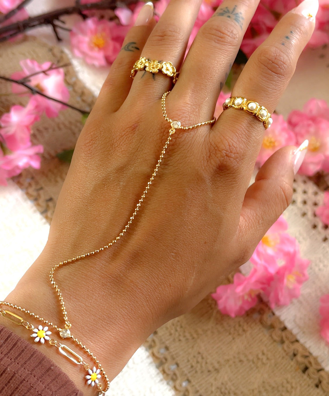 Iris Hand Bracelet