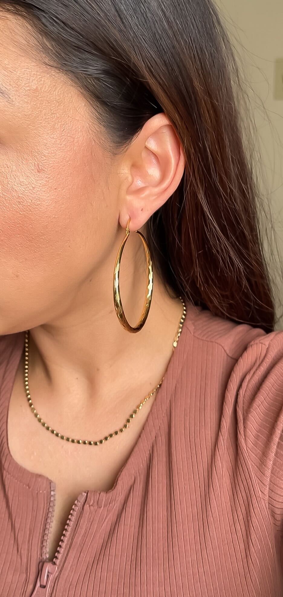 Golden Large Hoops