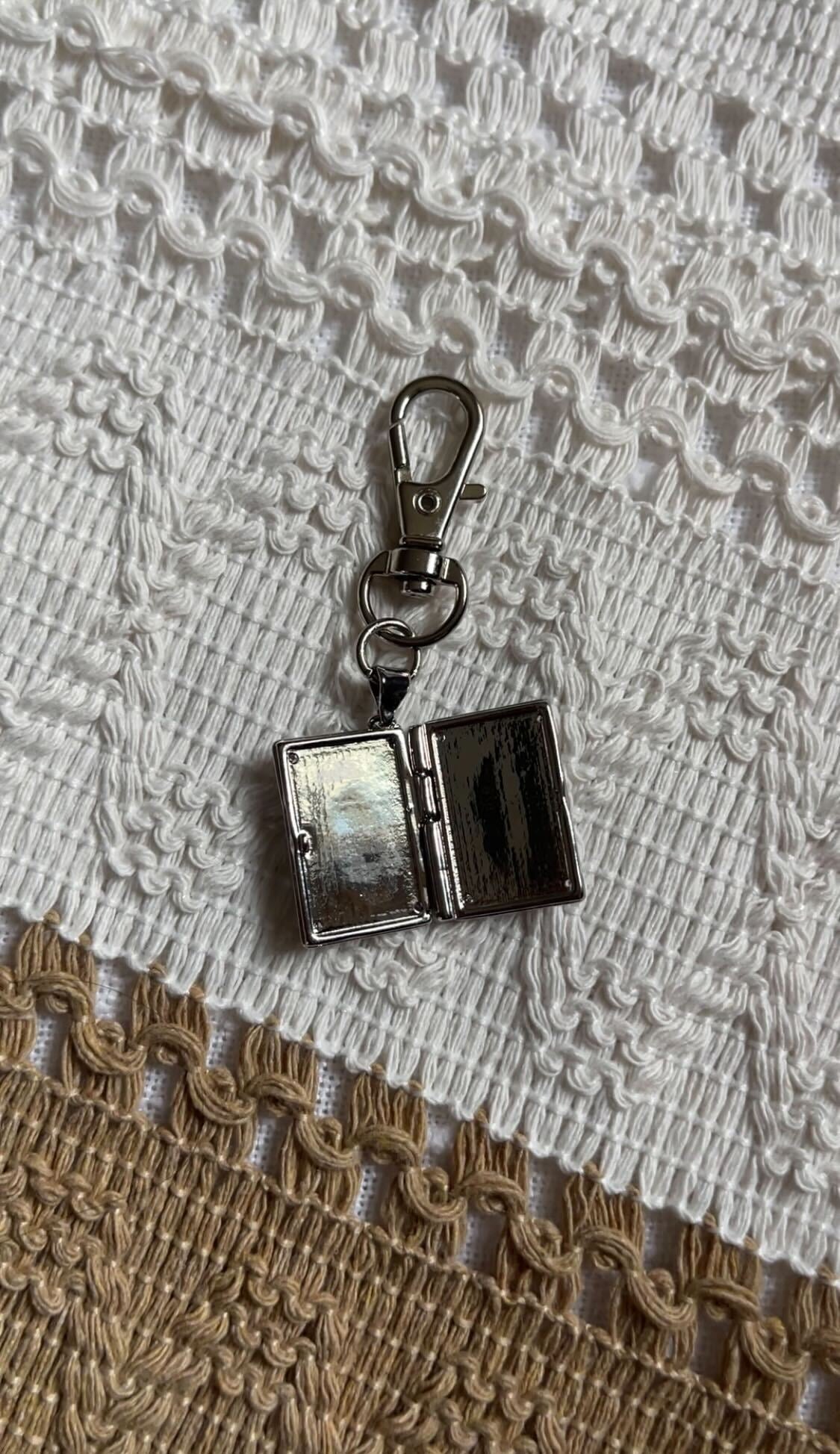 Virgencita Silver Key Chain