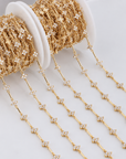 Clover Zircon Chain